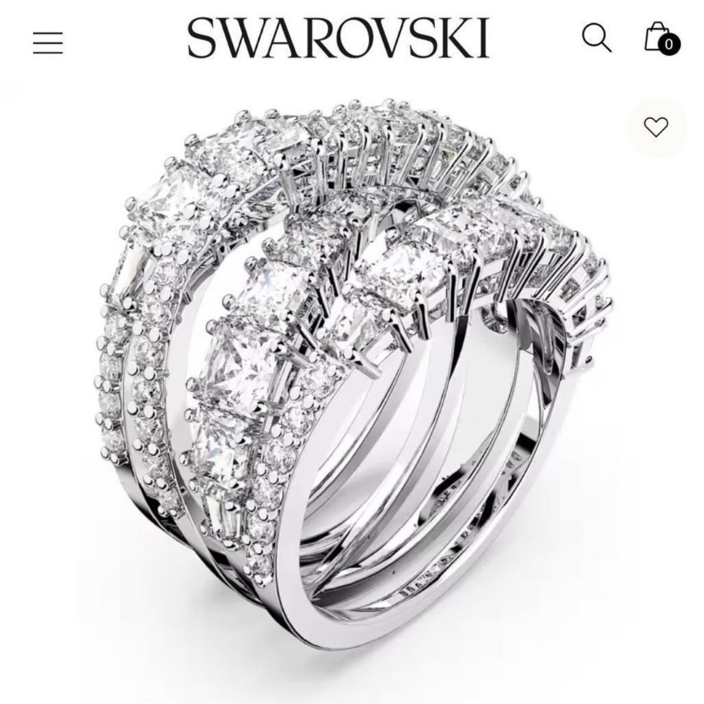 Size 7 Swarovski Crystal Ring